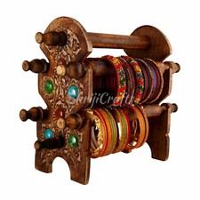Wooden Antique Finish Bangles Stand Holder An ideal gift for a housewarming