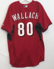 Cincinatti Reds Chad Wallach #80 MLB NL Majestic Cool Base Red Sewn Jersey 48