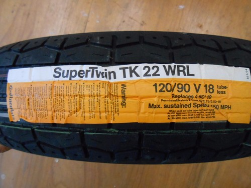 82-83 HONDA CB750SC NIGHTHAWK CONTINENTAL FRONT TIRE RWL 120/90-18 WHITE LETTER - Picture 10 of 10