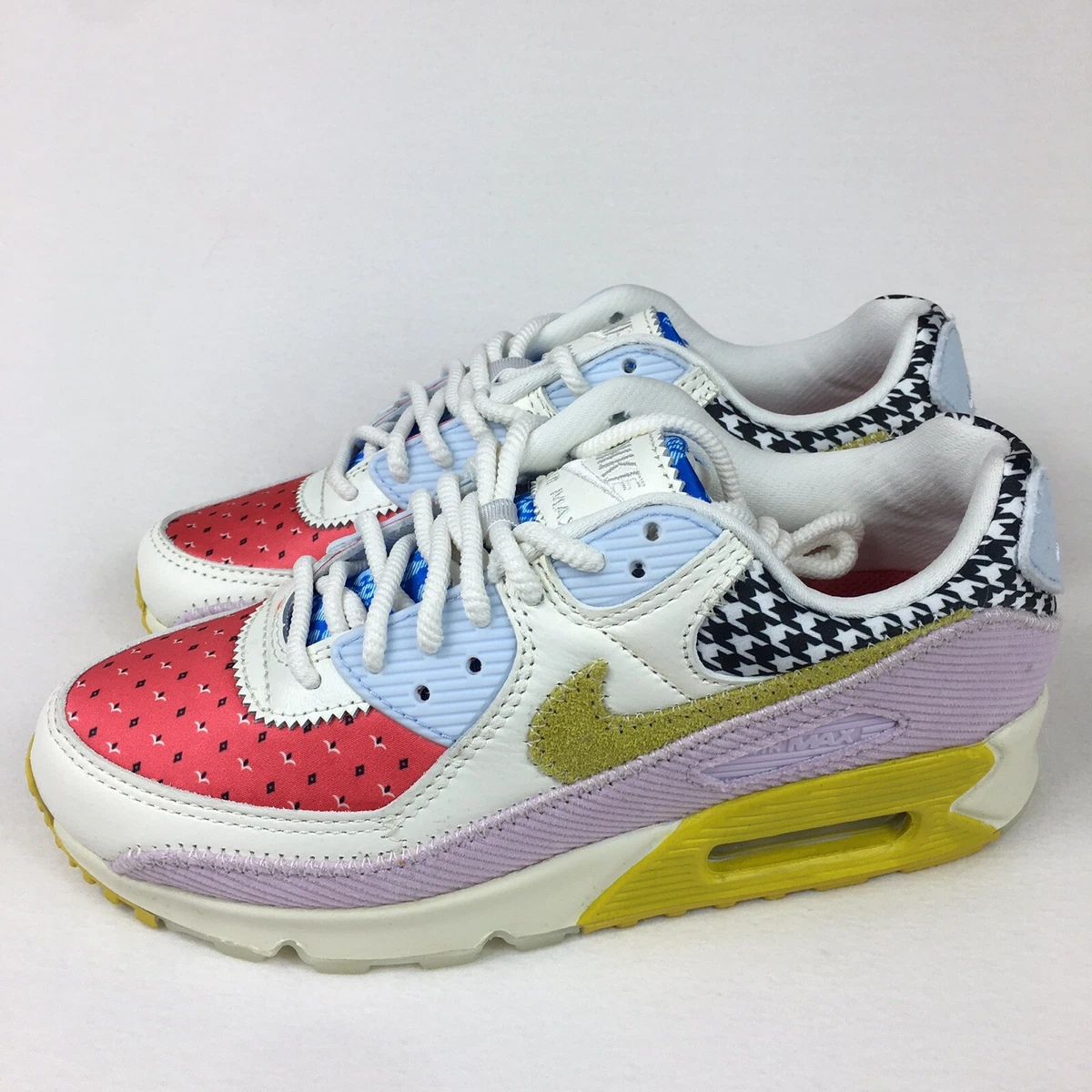 Nike Air Max 90 Patchwork Sneakers Shoes Women s Size 6.5 DM8075