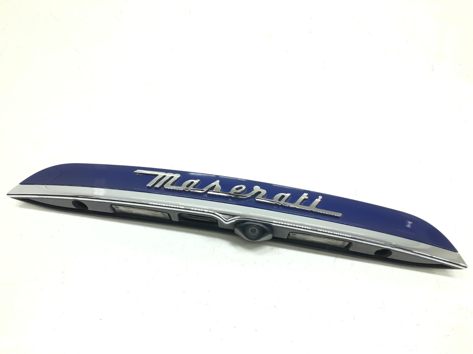 2014-2017 MASERATI GHIBLI REAR TRUNK LID CAMERA MOLDING TRIM PANEL OEM 406 BLUE.