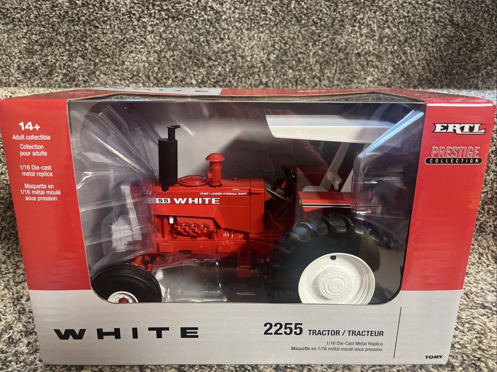 Tractor Rops Model 2024 ERTL 1:16 WHITE Model 2255 Tractor w/ROPS CANOPY PRESTIGE ...