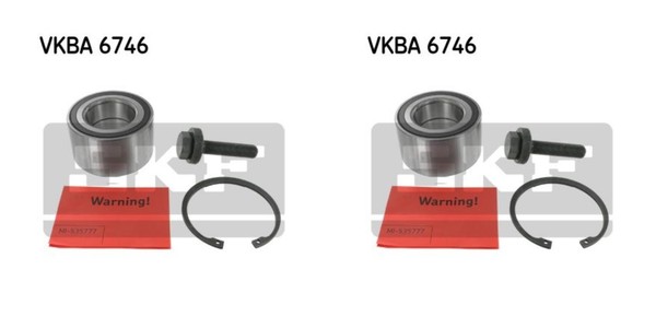 SKF 2X Radnabe Radlagersatz Vorderachse FüR VW Amarok Pritsche Fahrgestell S1B-image