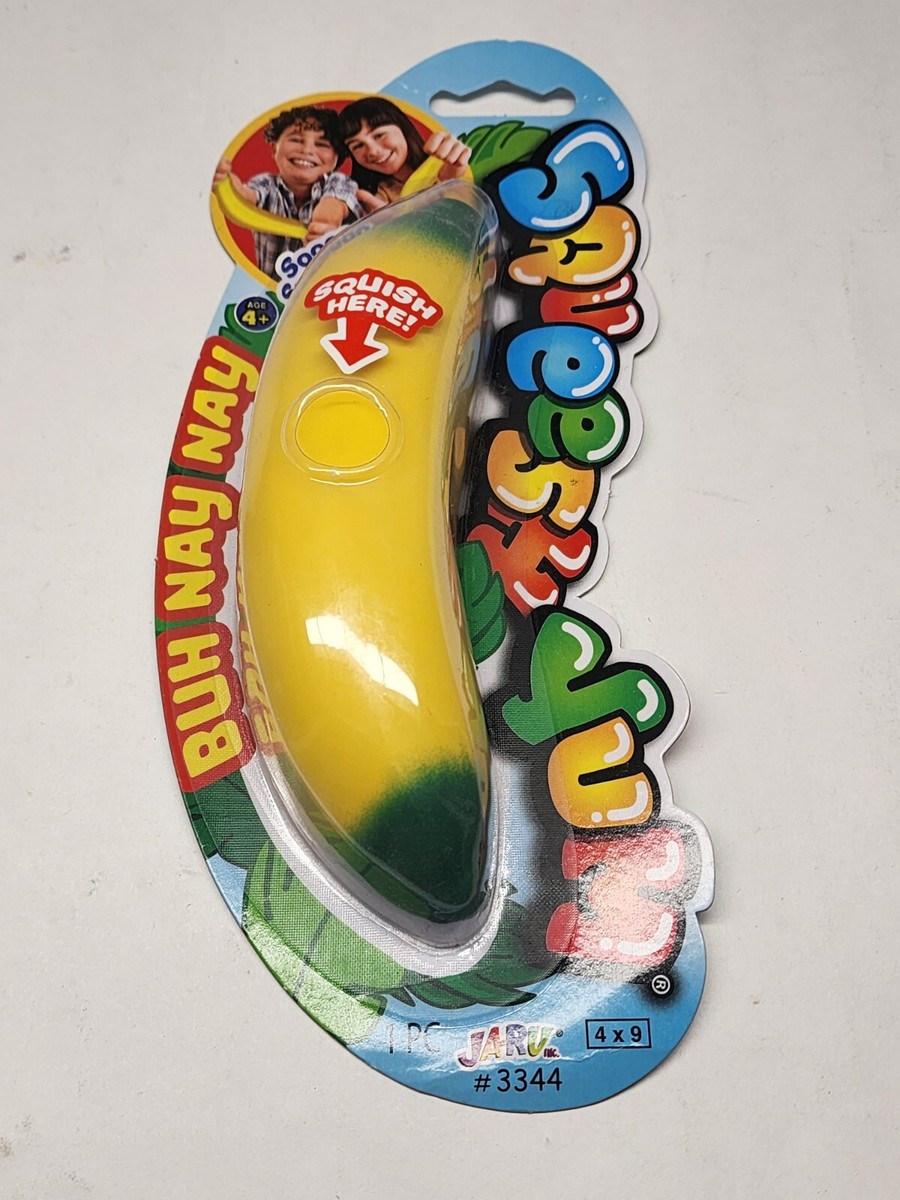 Squishy Banana Banana Stress Toy Walmart Ja-ru Squeesh Yum Buh Nay