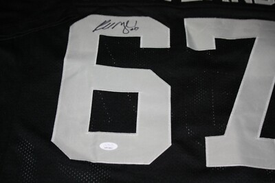 OAKLAND RAIDERS RUSSELL MARYLAND #67 SIGNED HOME JERSEY MIAMI U