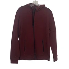 Members Mark Everyday Full Zip Active Hoodie Mens Small Red Crimson New