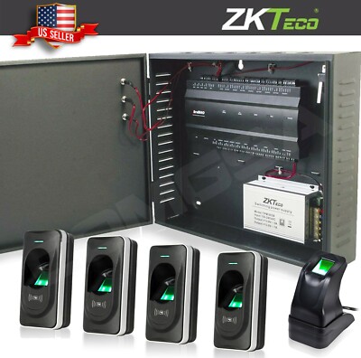 ZKTeco inbio 460 Access Control kit 4 Door + biometric readers zk, TCPIP RS485. 