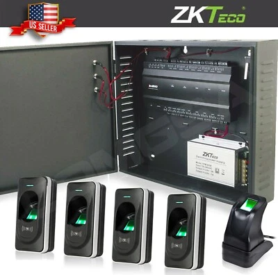 ZKTeco inbio 460 Access Control kit 4 Door + biometric readers zk, TCPIP RS485.