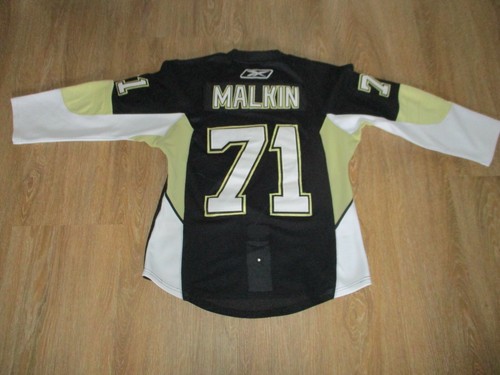 Pittsburgh Penguins Reebok NHL Eishockey Trikot 2009 + Nr.71 Malkin Gr.L- XL TOP - 第 1/11 張圖片