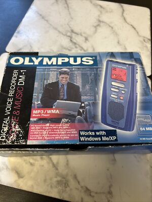 Olympus DM-1 Digital Voice Recorder OVP mit Koffer + 64mb Smart Media Card