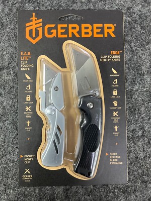Gerber E.A.B. Lite/ EDGE Utility Pocket Knife Set (2-Piece)