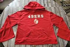 San Francisco 49ers NFL Teens Apparel Girl's M 7/9 Red Soft Hoodie Loose Fit