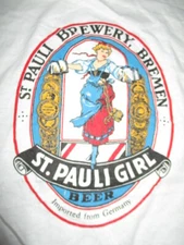 Vintage Baantam Label - ST PAULI GIRL Imported from GERMANY (LG) T-Shirt RINGER