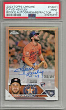 David Hensley 2023 Topps Chrome Refractor Autograph Rookie #260/499 PSA 9