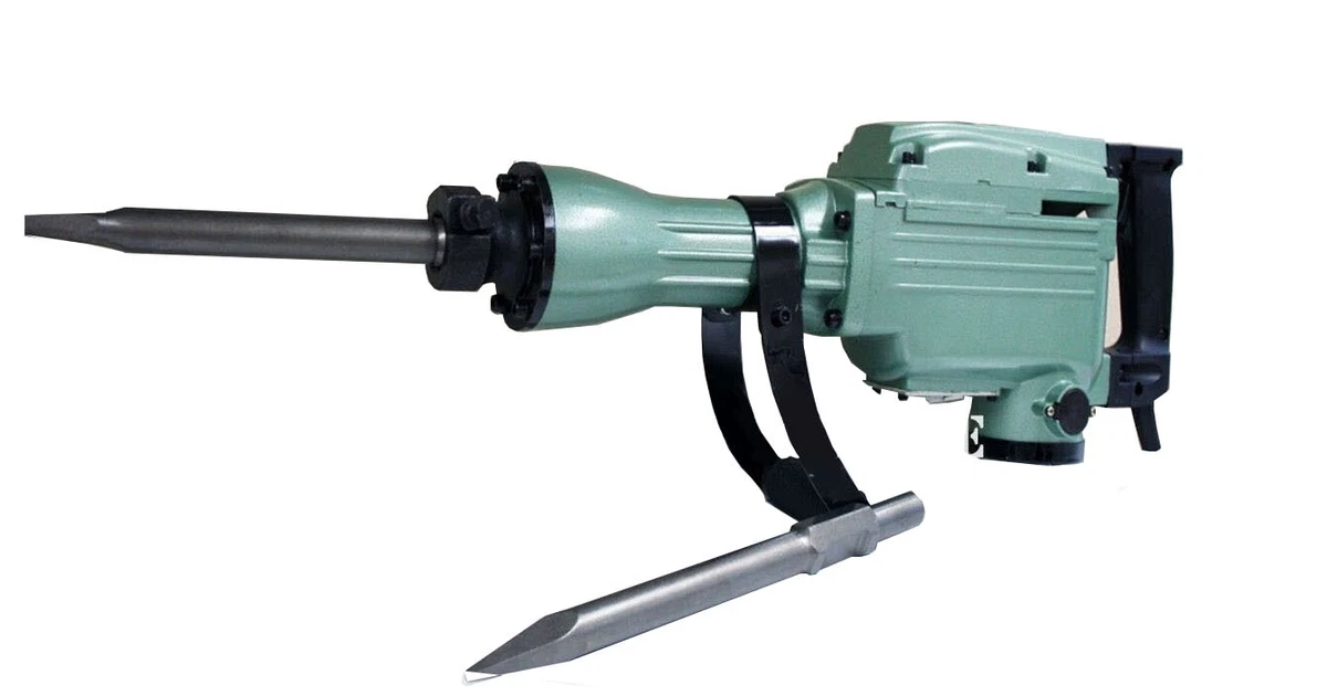 1500W DEMOLITION ELECTRIC JACK HAMMER 1500 Watt 1400BPM CONCRETE BREAKER 2 Bits