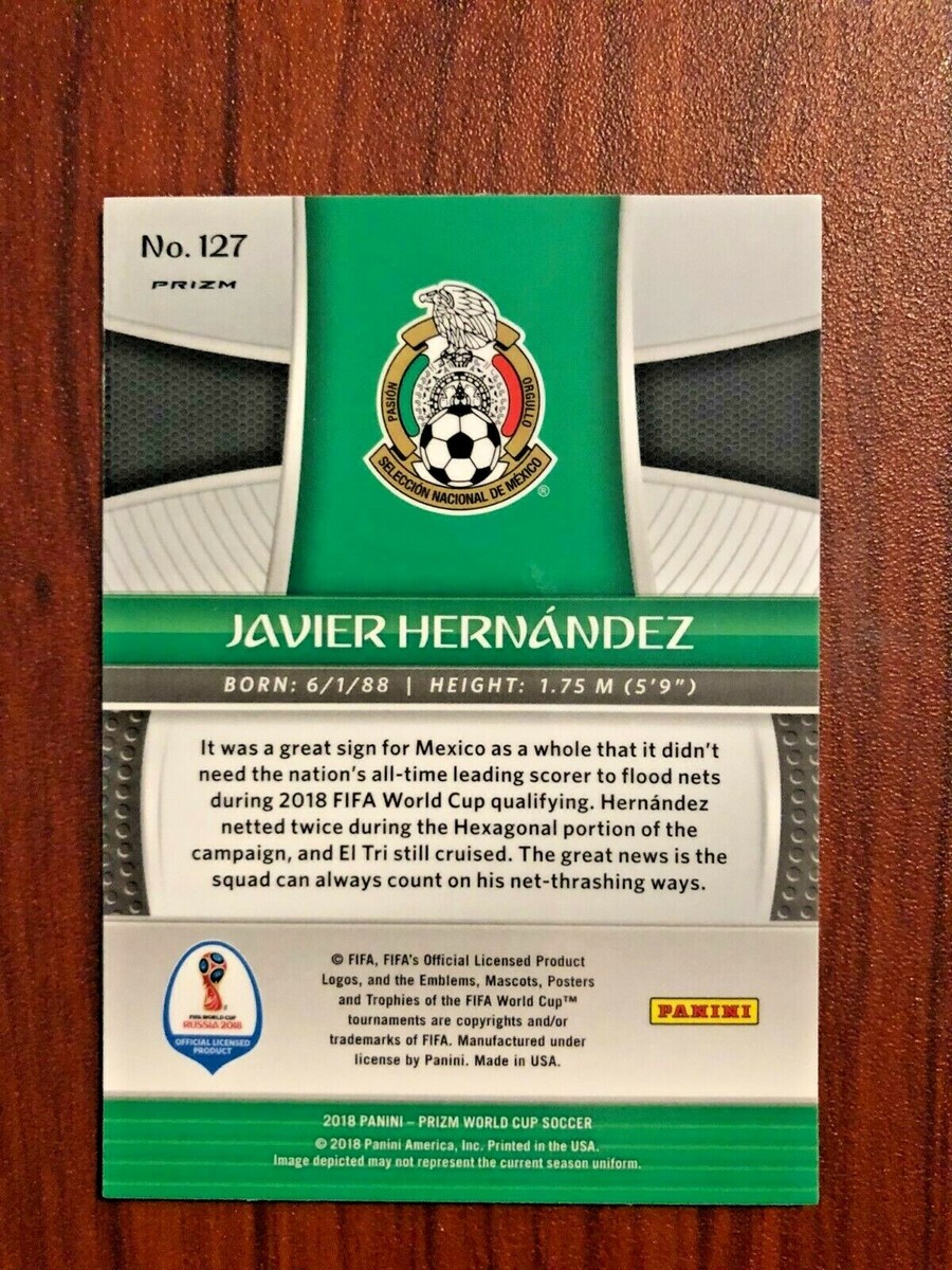 2018 Javier Hernandez Panini Prizm World Cup Silver Refractor FIFA