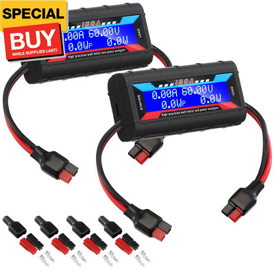 2 Pcs High Precision Watt Meter Power Analyzer Battery Consumption Performance M
