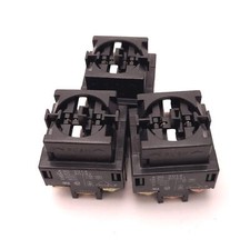 Lot of 3 Omron A3G-4024 Push-Button Socket 5 Amps, 250v AC, 30v DC, DPDT