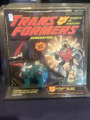 Slag Dinobots GREEN 1993 G2 Transformers Hasbro Vintage Action Figure