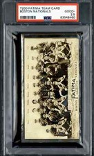 1913 T200 Fatima Team Cards Boston Nationals - PSA 2.5