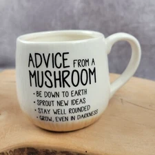 Advice From A Mushroom Coffee Mug Cup Ceramic Clean Giftable Fungus Forage PNW