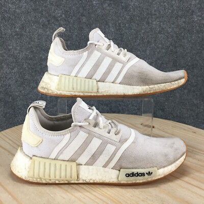 Adidas Shoes Mens 9 NMD R1 Running Sneakers White Lace Up Low Top Comfort GZ9260