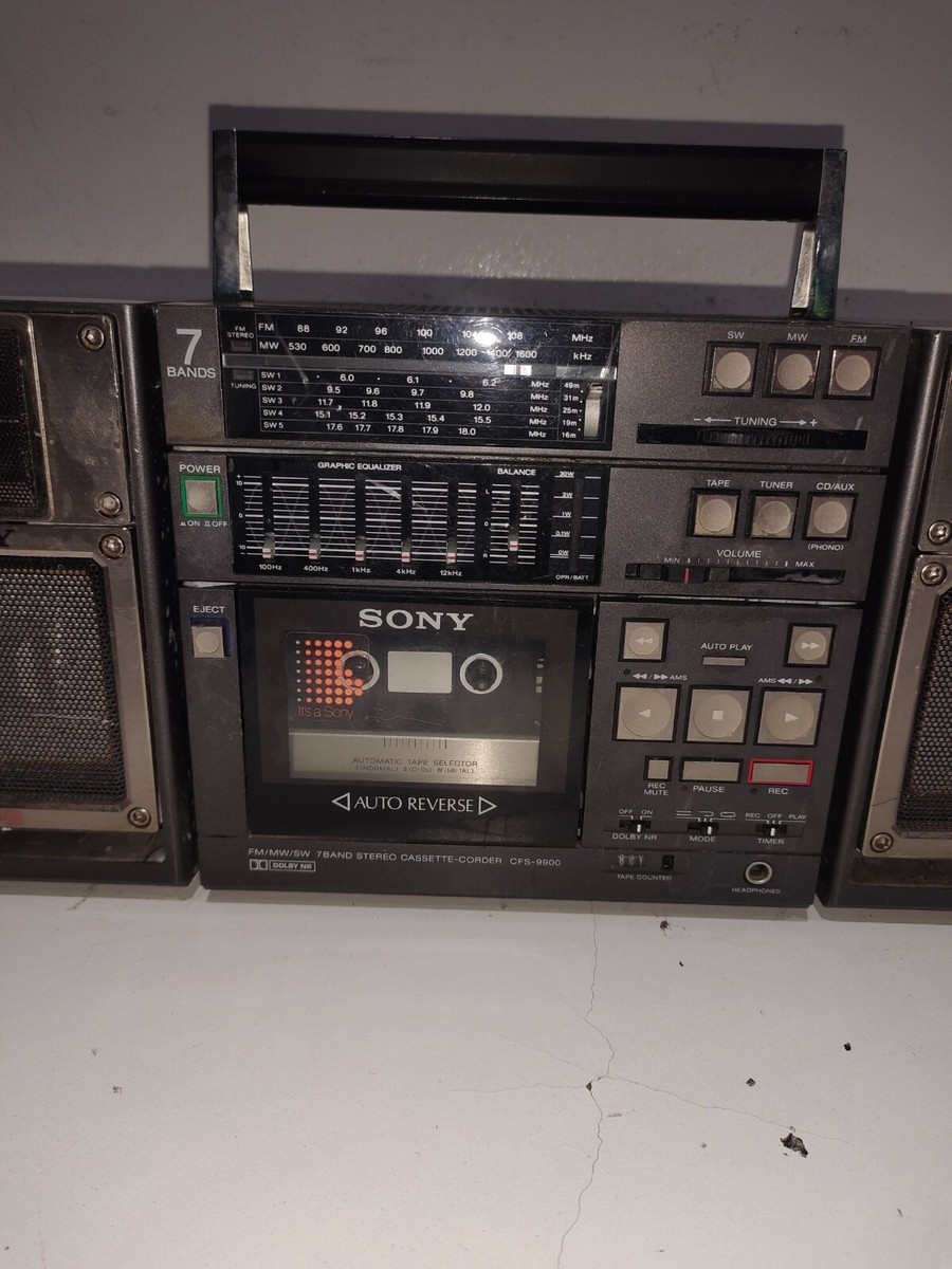 ジャンク品 SONY ソニー ステレオカセットレコーダー CFS-9900 ジャンク品 SONY ソニー ステレオカセットレコーダー CFS-9900