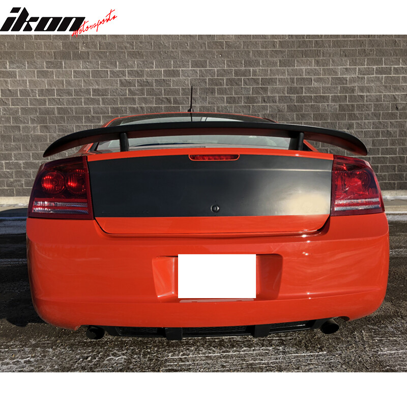 Matte Black ABS Rear Trunk Spoiler Wing For 2006-2010 Dodge Charger (SRT8 Style)
