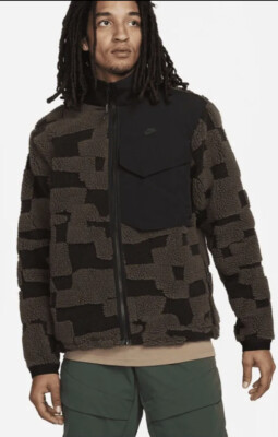 Nike Therma-FIT Tech Pack Engineered Fleece Jacket Size L Ironstone DD6632-013