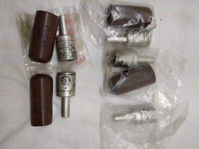 QTY: 5 NEW PENN UNION PUC-03 TERMINAL PLUG 600V AL9CU BROWN DIE