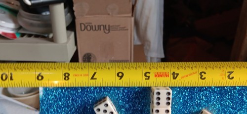 Vintage ‘Fabulous Las Vegas’ Blue Glitter Dice Souvenir Clock - Picture 11 of 13