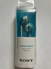 Sony MDR- E9LP In-Ear Canal Fashion Earbuds - Stereo Headphones-Blue