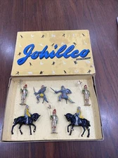 Vintage Lead Johillco (John Hill & Co) Knights and Crusaders  " Boxed Set NEW 