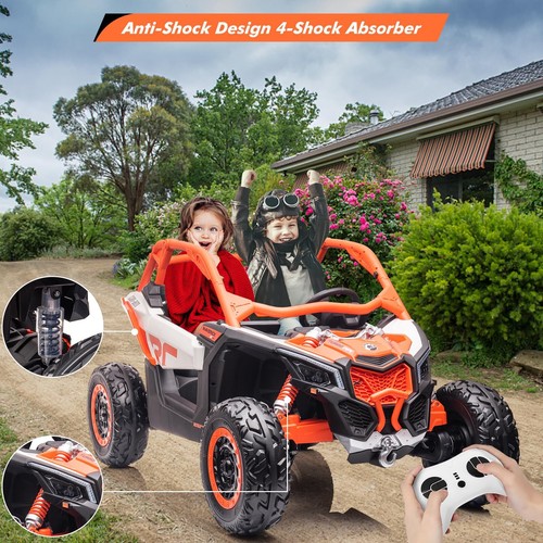 🚀Ride On Toy Ride on UTV Car Licensed Can-Am Electric Off-Road Car 4WD Kids Tru - Picture 7 of 8