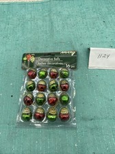MERRY DECORATION JINGLE BELLS 16 PC WITH LOOPS CHRISTMAS CRAFTS 3/4