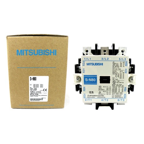 New In Box MITSUBISHI S-N80 Magnetic Contactor 110VAC One Year Warranty # - Bild 1 von 4