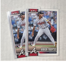 Topps Didier Fuentes Atlanta Braves Rookie 2026 Series One #243 2 Card Lot