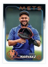 2024 Topps Update #US173 Omar Narvaez Golden Mirror SSP SP Variation NY Mets