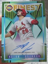 2022 Topps Finest Flashbacks - 1995 Finest Autographs Aqua Nolan Arenado /20