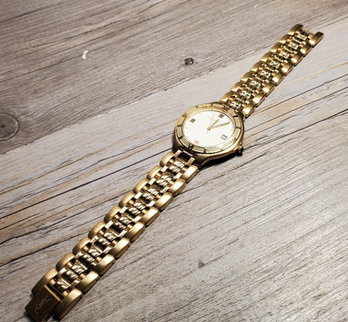 YVES SAINT LAURENT 1989 Unisex Date Watch 35mm serviced
