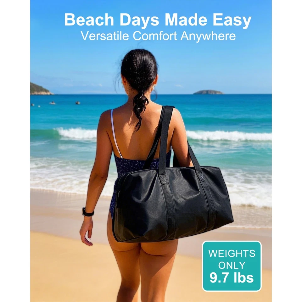 Tienda de playa portátil refugio solar con 8 bolsas de arena 10x10 pies, Upf50+ protección UV Foto 4 de 4