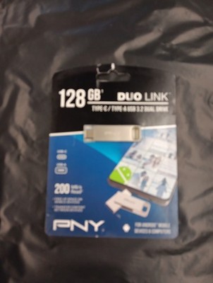 PNY P-FDI128DULINKTYC-GE DUO Link 128GB USB 3.2 Gen 1 Type-C OTG Flash D (44893)