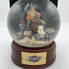 1999 PRCA NFR Las Vegas SnowGlobe Bull Rider Limited Edition 1528/1999 Non Music
