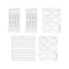 30 Pcs Silicone Heel Grips for Women Men's Shoes, standard, Transparent