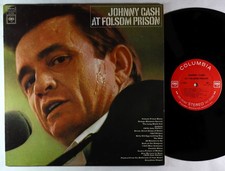 Johnny Cash - At Folsom Prison LP - Columbia 2-Eye Stereo VG+