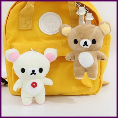 New Anime Rilakkuma Plush Keychains Backpack Hanings Small Pendant Stuffed
