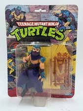 Vintage 1988 Playmates TMNT Shredder Action Figure MOC 10 back Teenage Mutant