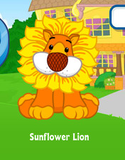Webkinz Classic Sunflower Lion Virtual PET Adoption Code Only Messaged