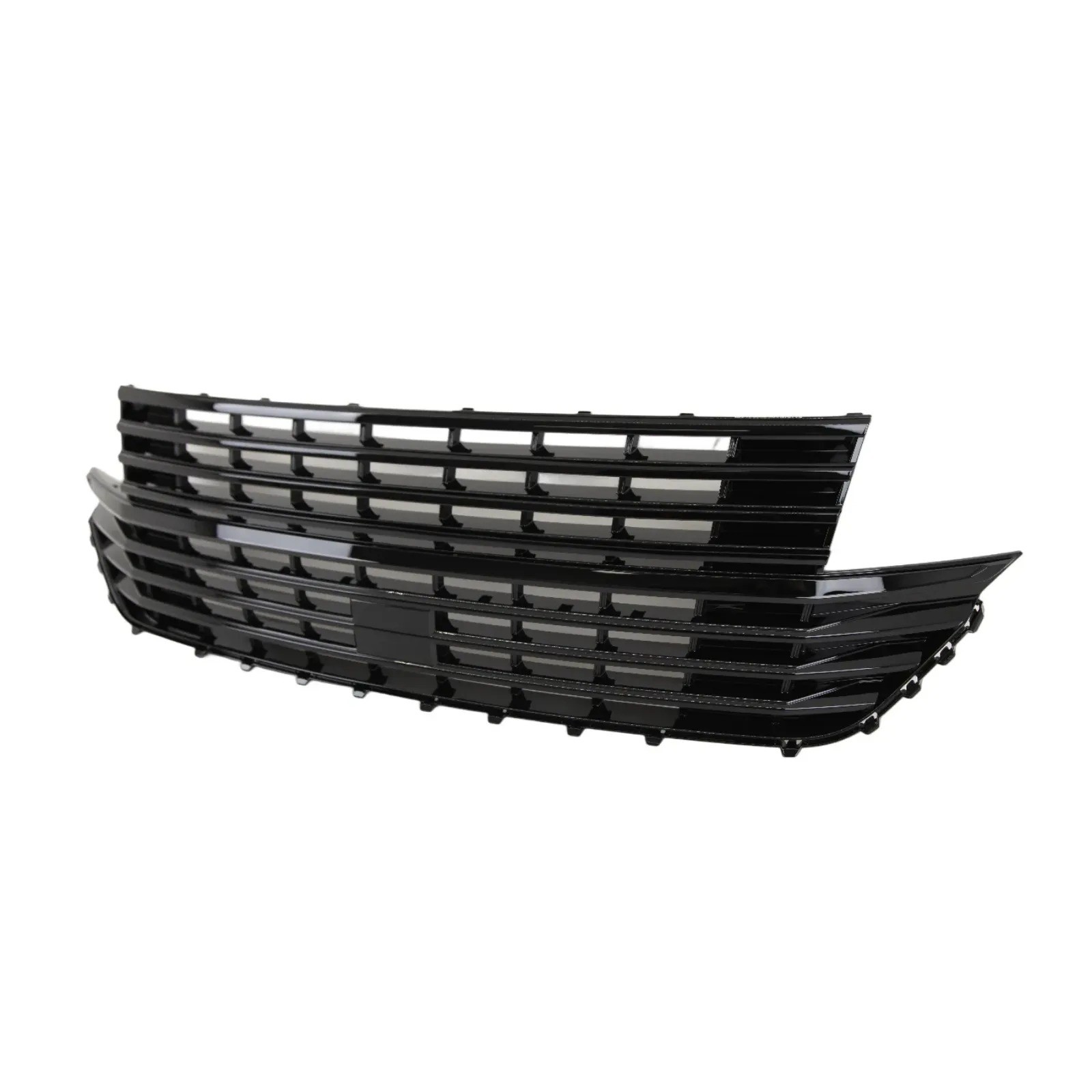 Fits VW Transporter T6.1 2020-2025 Front Bumper Grille Gloss Black Badgeless - Image 2