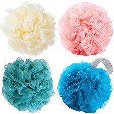 Luffa Loofah Sponge Shower Loofahs 50g 1 Count Pack of 4 , 4colors